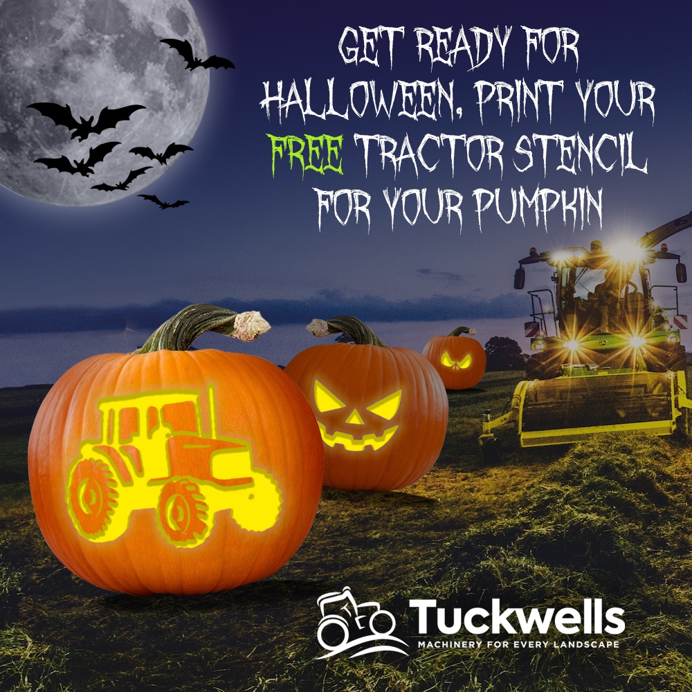 Print your free tractor stencil for your pumpkin
