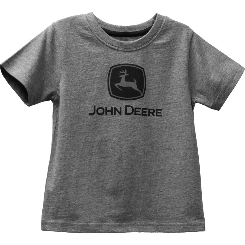 John Deere Maglietta a maniche corte con logo per ragazzi, verde/blu navy, 2 pezzi, 6