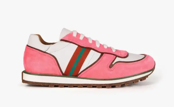 Penelope Chilvers Studio Leather Trainers - White/Pink