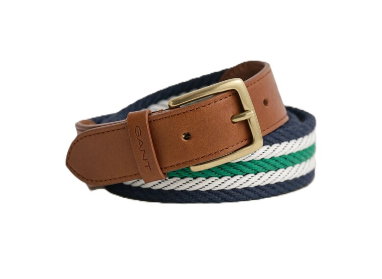 Gant Striped Webbing Belt Green 9940188-316