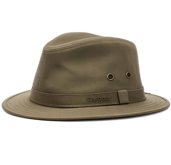 Barbour Dawson Wax Safari Hat - Olive mha0733ol51
