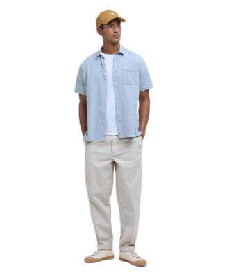 Barbour Nelson Short Sleeved Shirt - Lead msh5093bu23