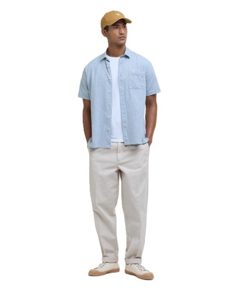 Barbour Nelson Short Sleeved Shirt - Lead msh5093bu23