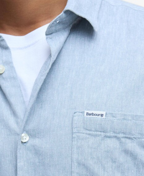 Barbour Nelson Short Sleeved Shirt - Lead msh5093bu23