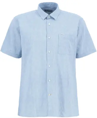 Barbour Nelson Short Sleeved Shirt - Lead msh5093bu23