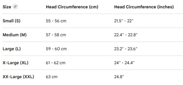 Barbour Hat Size Guide