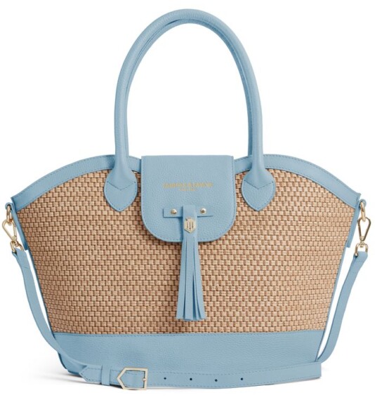 Fairfax and Favor Stockist Exclusive Windsor Basket Bag – Sky Blue