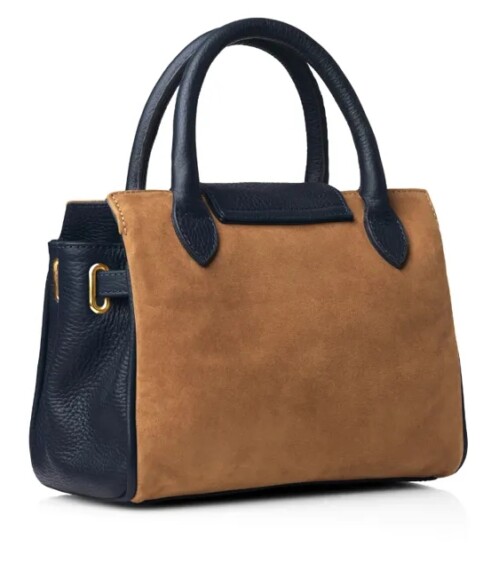Fairfax & Favor Mini Windsor Bag - Tan/Navy