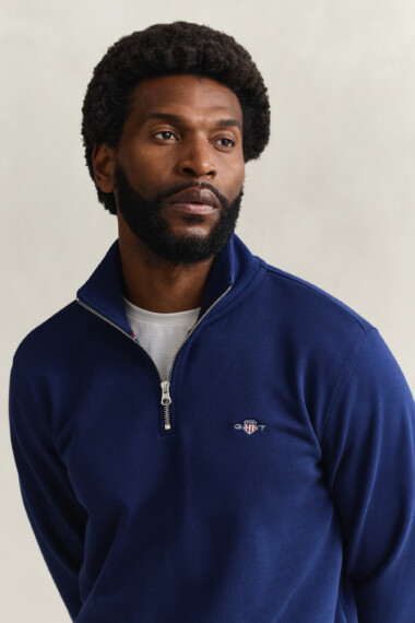 Gant 1/2 Zip Jumper in Rich Navy 2008005-432