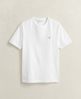 GANT Cotton T-Shirt in White 2003184-110