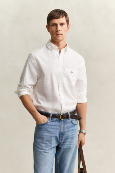 Gant Linen Shirt White 3250082-110