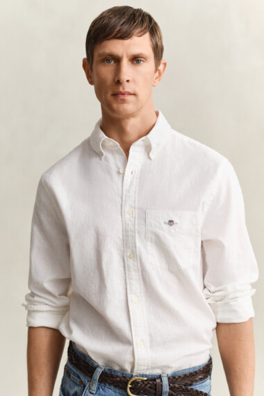 Gant Linen Shirt White 3250082-110