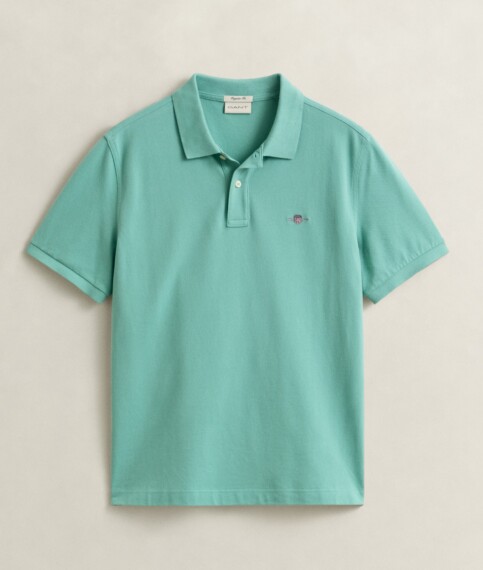 Gant Polo Shirt - Muted Turquoise 2210-323