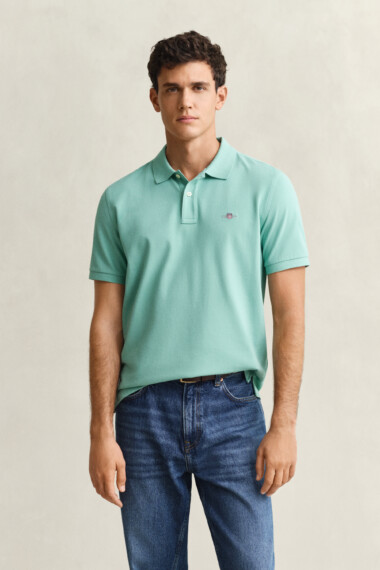 Gant Polo Shirt - Muted Turquoise 2210-323