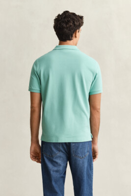 Gant Polo Shirt - Muted Turquoise 2210-323