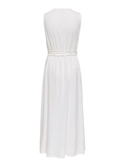 Only Goa Linen Long Dress - Cloud Dancer ONLGOA 15363694