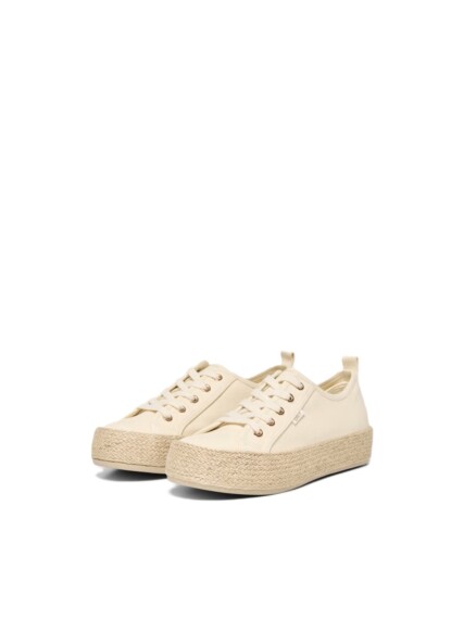Only Lida Lace Espadrille Trainers - Creme 15319621 ONLIDA