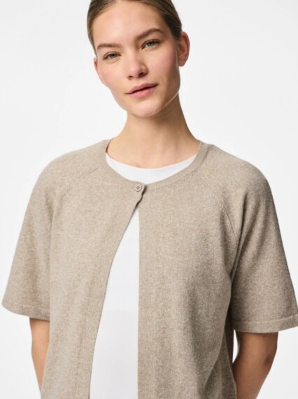 Pieces Bree Cardigan - Crockery Melange PCBREE 17158717