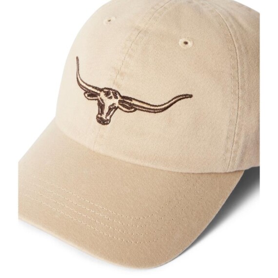 RM Williams Longhorn Twill Cap - Ecru ACX9OWIJ206