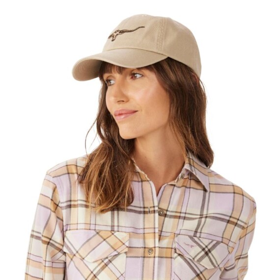 RM Williams Longhorn Twill Cap - Ecru ACX9OWIJ206