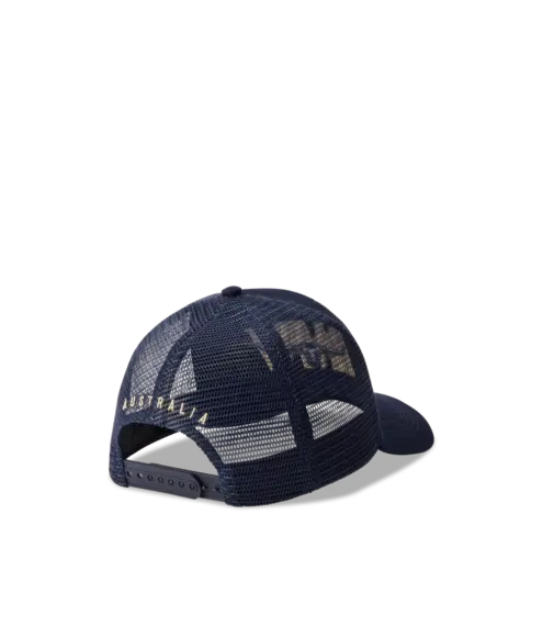 RM Williams Steers Head Trucker Cap - Navy ACX9OWI450300