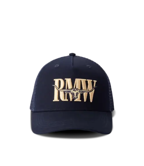 RM Williams Steers Head Trucker Cap - Navy ACX9OWI450300