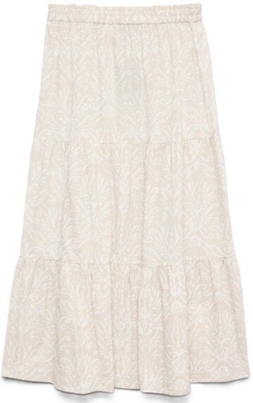Vero Moda High Waist Long Dicthe Skirt - Light Grey VMDICTHE 10341605