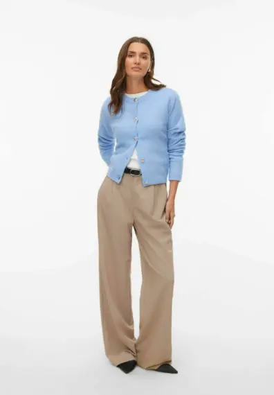 Vero Moda Fiona Button Down Cardigan - Brunnera Blue VMFIONA 10321311