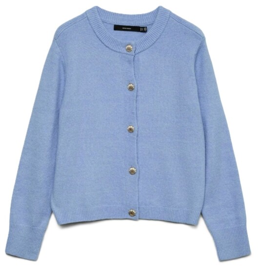 Vero Moda Fiona Button Down Cardigan - Blue VMFIONA 10321311