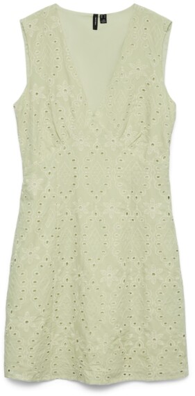 Vero Moda Hay Sleeveless Short Dress - Fog Green VMHAY 10344896
