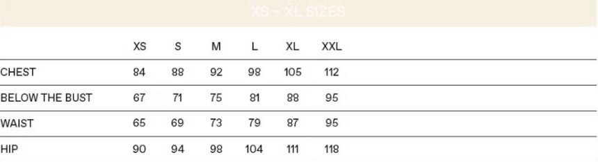 Vero Moda Tops Size Guide
