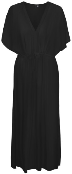 Vero Moda Menny Short Sleeve Long Dress - Black