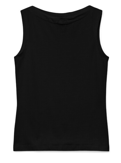 Vero Moda Panda Cotton Sleeveless Top - Black VMPANDA 10314416