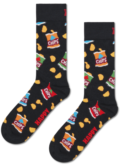 Happy Socks Chips - Black P003168