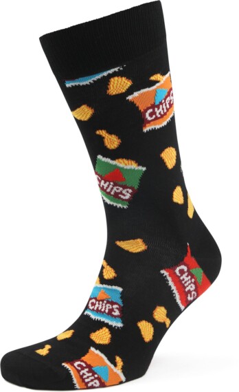 Happy Socks Chips - Black P003168