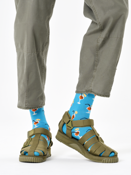 Happy Socks Orange Spritz - Turquoise P002573