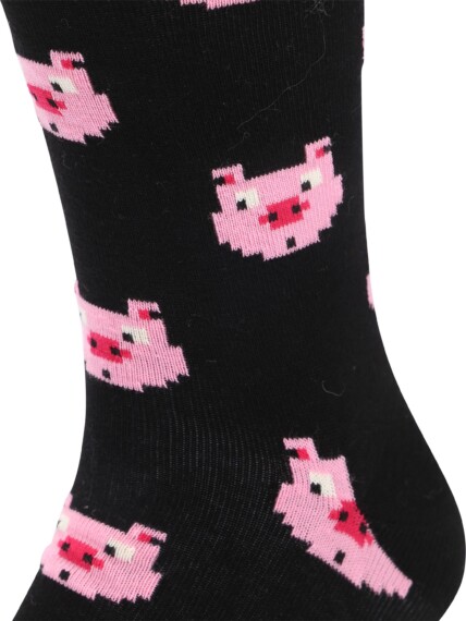 Happy Socks Pig - Black P003649