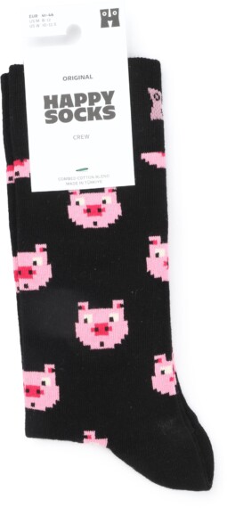 Happy Socks Pig - Black P003649