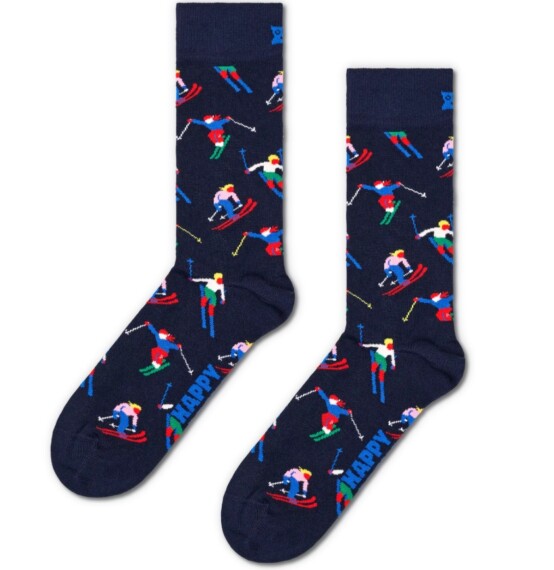 Happy Socks Skiing Socks - Navy P000844