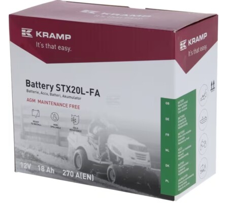 Kramp Battery 12V 18Ah 270A Closed SBA1812270KR