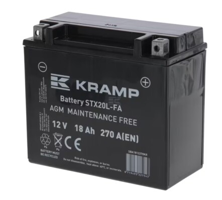 Kramp Battery 12V 18Ah 270A Closed SBA1812270KR