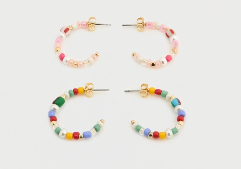 Pieces Bente 2-Pack Earrings - Gold PCBENTE 17163003